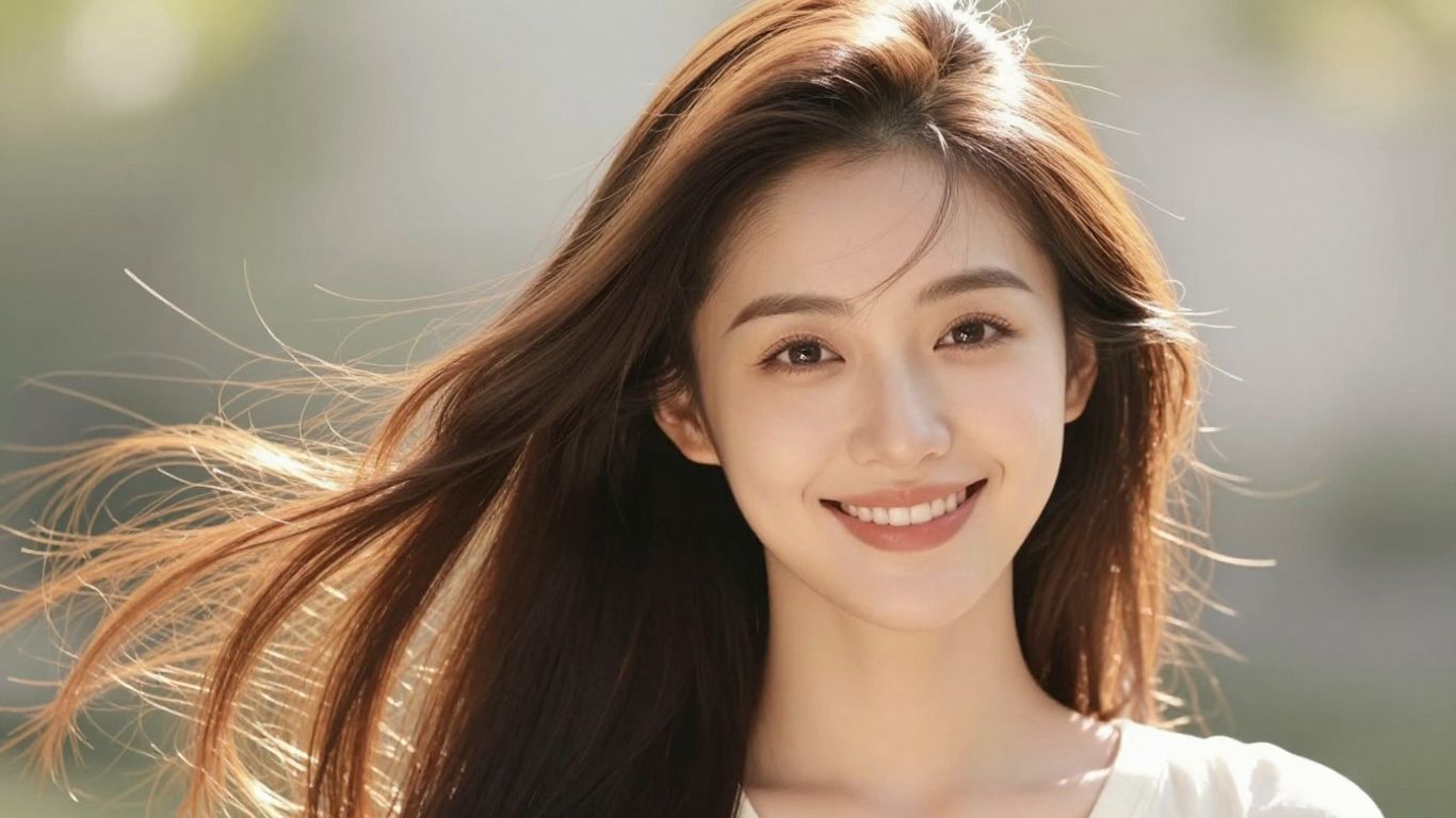 Woman with thick, healthy hair and a clean scalp.