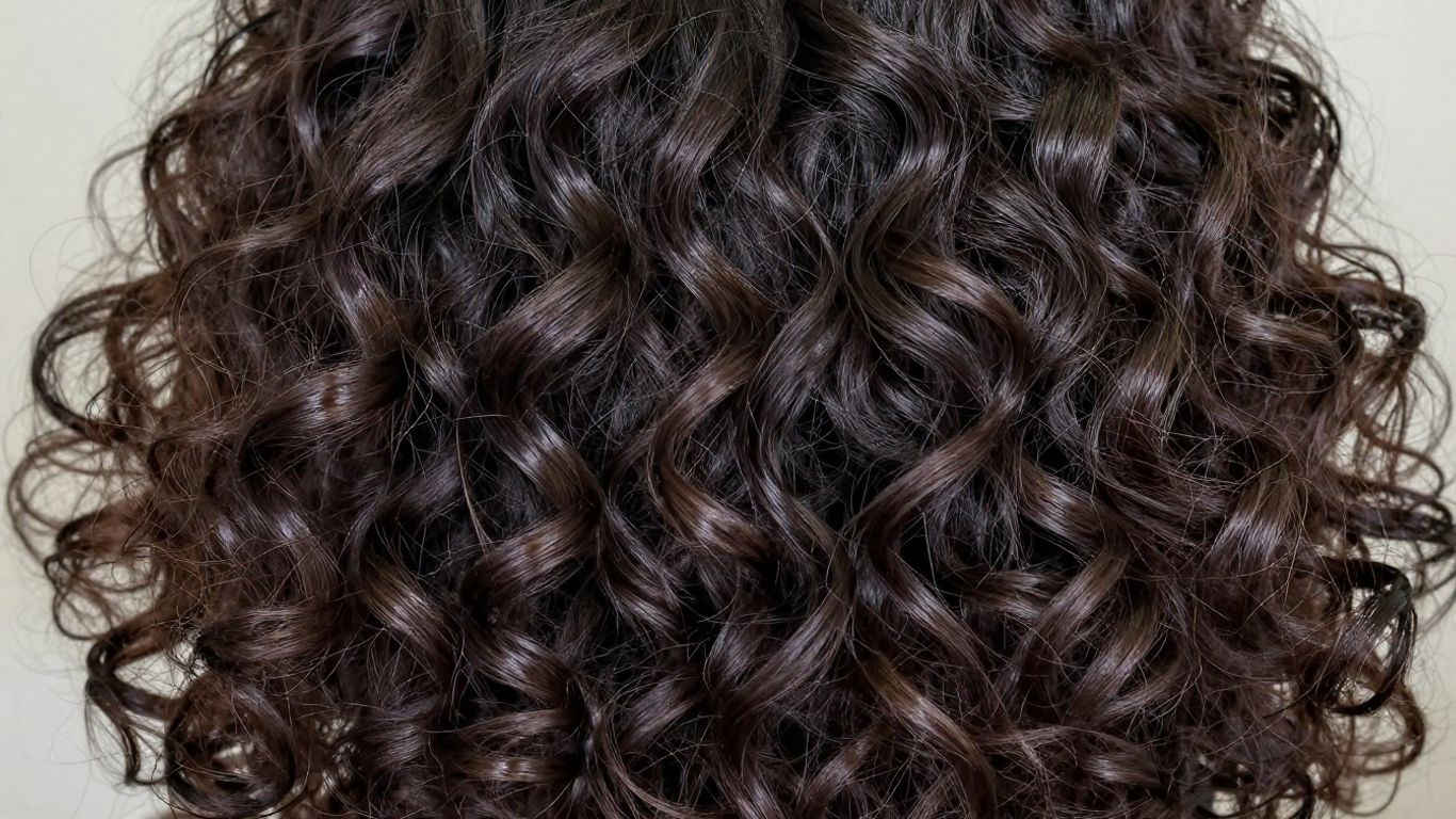A vibrant image showing dense curls