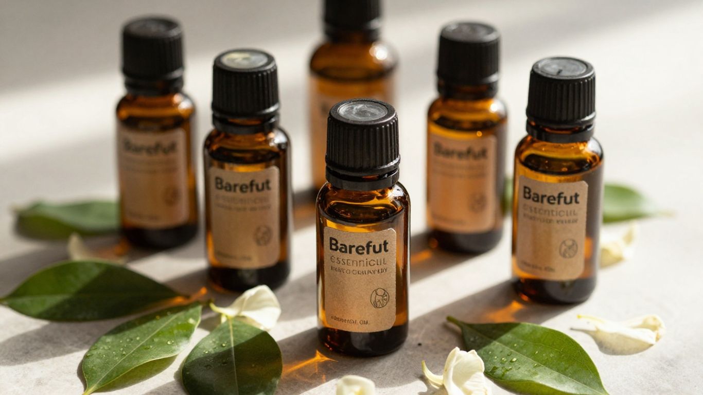 Barefut essential oils with natural botanicals.