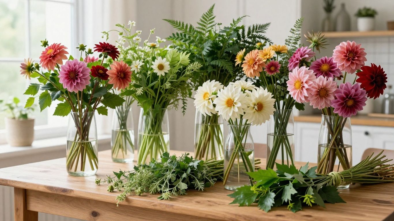 Floral display at wedding