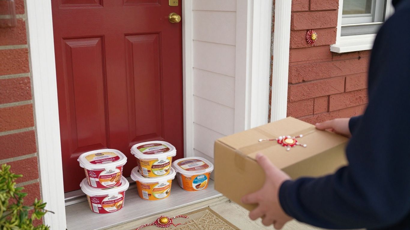 Frozen Indian meals arranged for UK home delivery