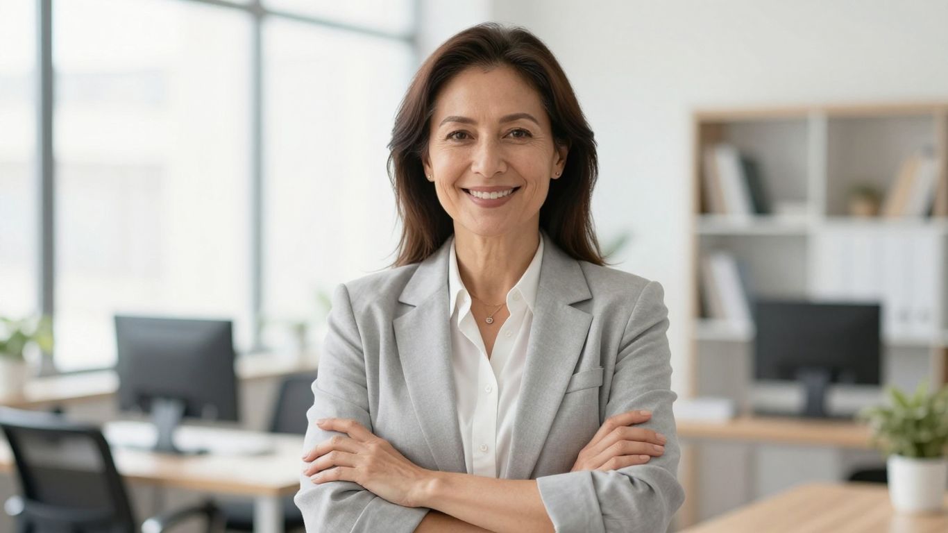 A close-up view of a smiling woman with healthy, natural-looking teeth.
