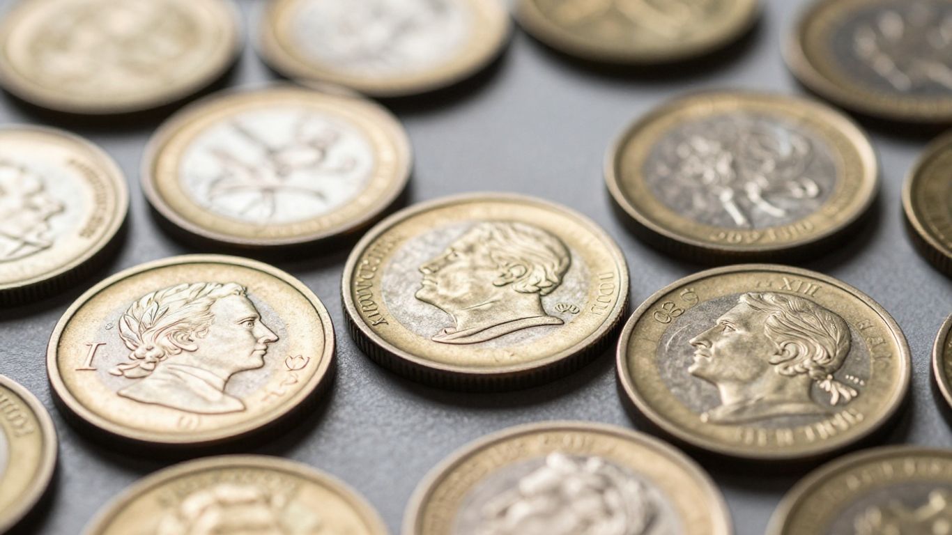 Precious metal coins, gold, silver, investment