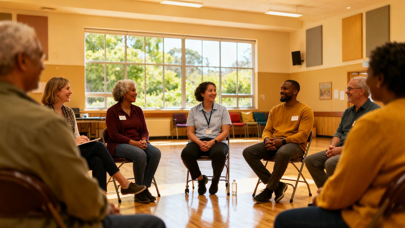 Collaborative network meeting in a community setting