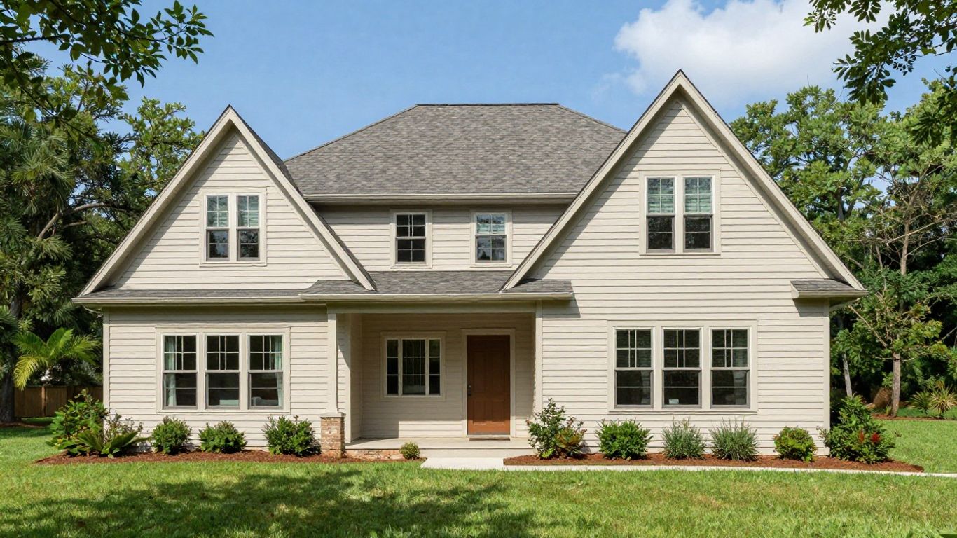 Dacula Georgia home with second story addition.