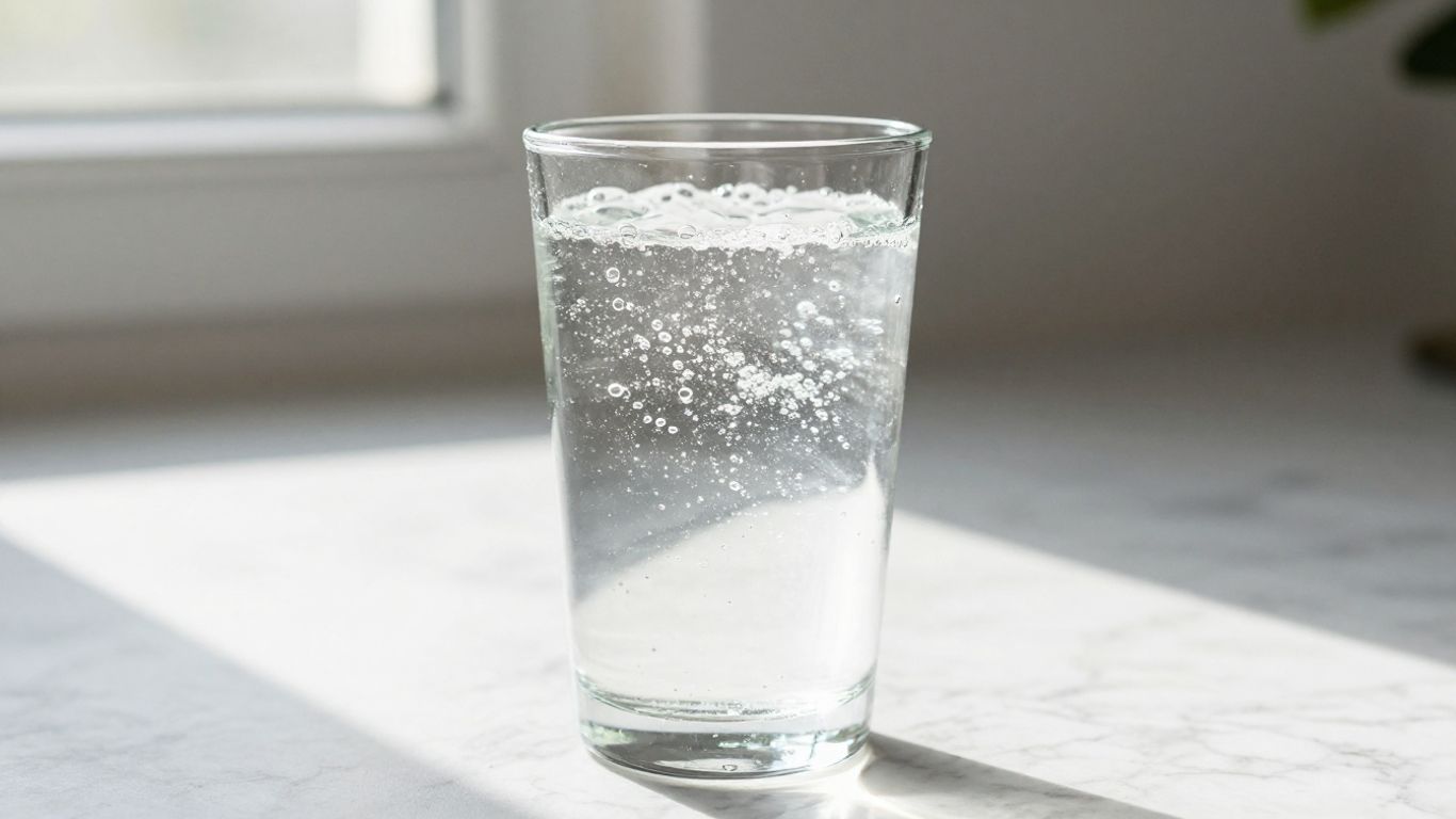 Refreshing drink in a glass