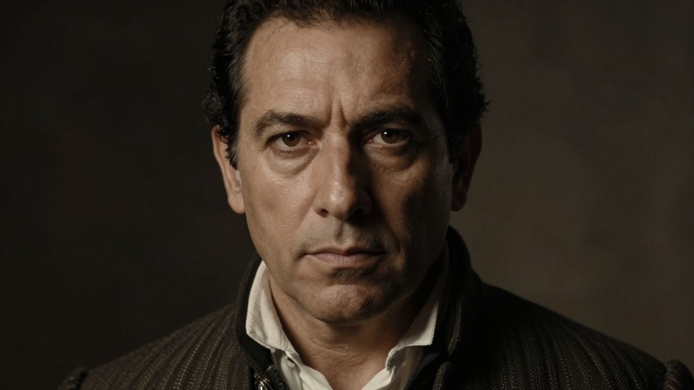 Historisches Porträt einer Person mit starkem Blick.