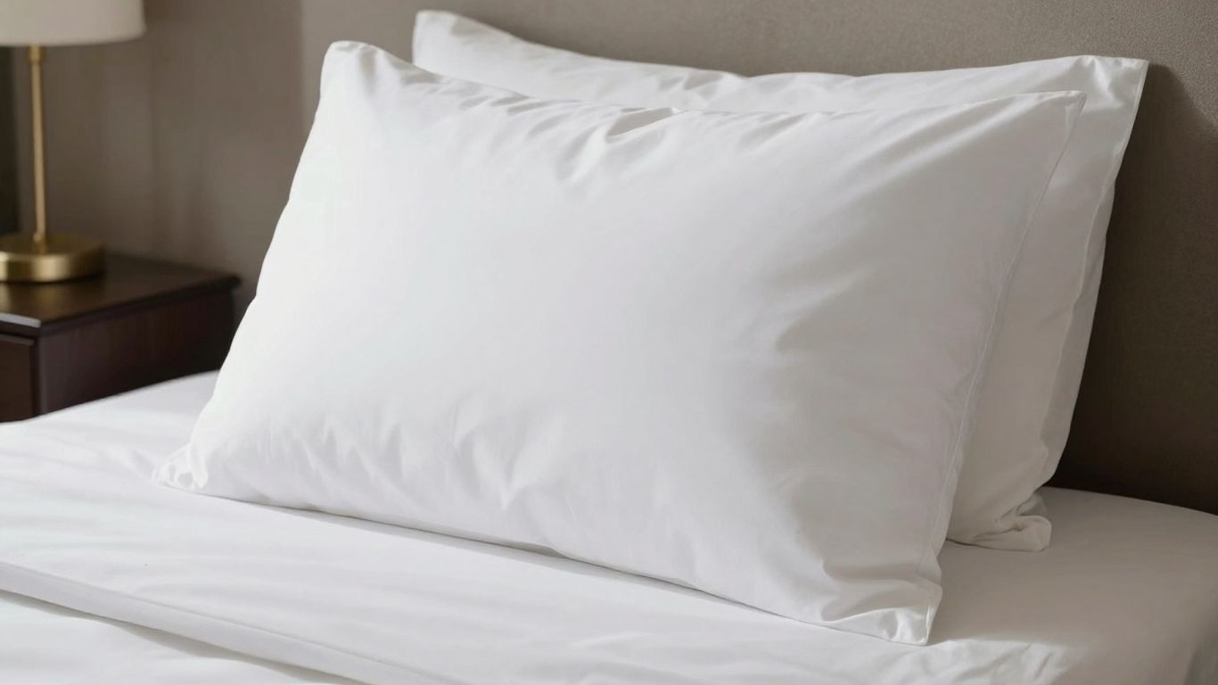 King size Hotel Collection pillow on a bed.