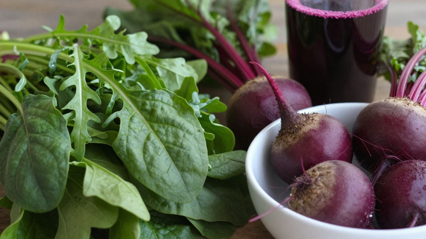 Nitrate-rich foods like spinach, beets, and beet juice.