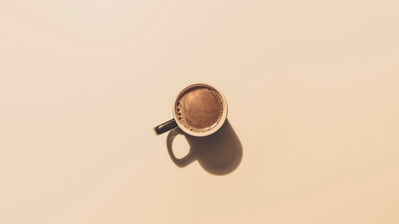 Traditional coffee poured into simple glasses