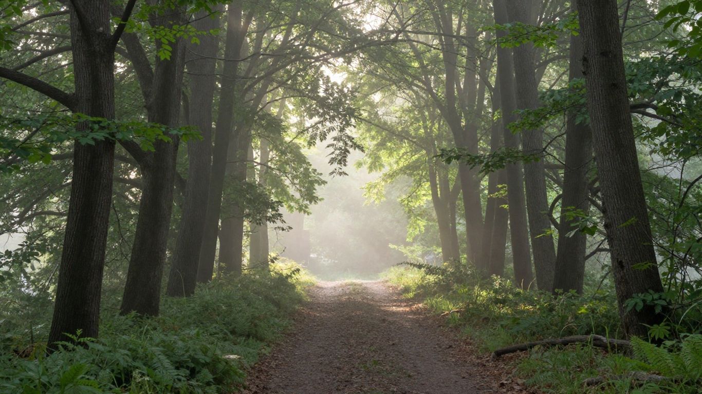 A calm and quiet nature scene
