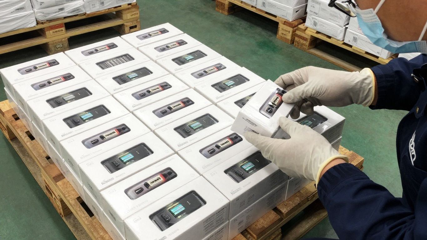 Vape cartons prepared for international freight