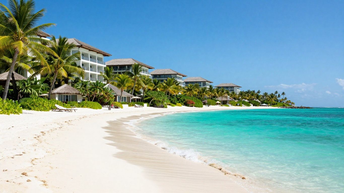Sandals Royal Plantation resort with beach and ocean.