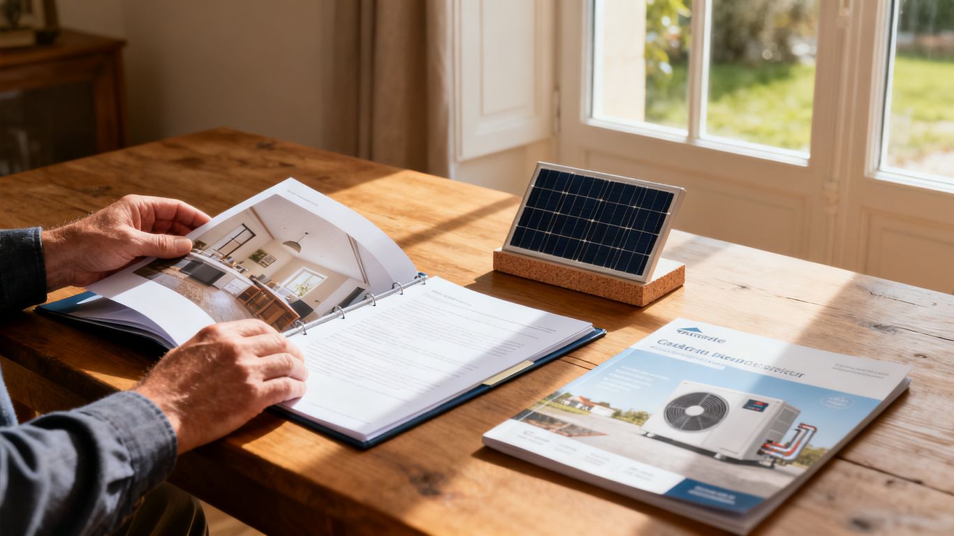 Dossier de rénovation énergétique et équipements solaires