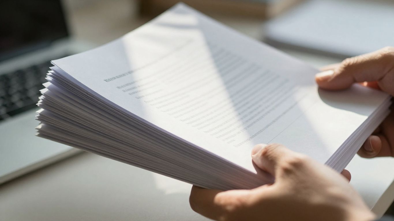 Documentos de inmigración y sellos legales.