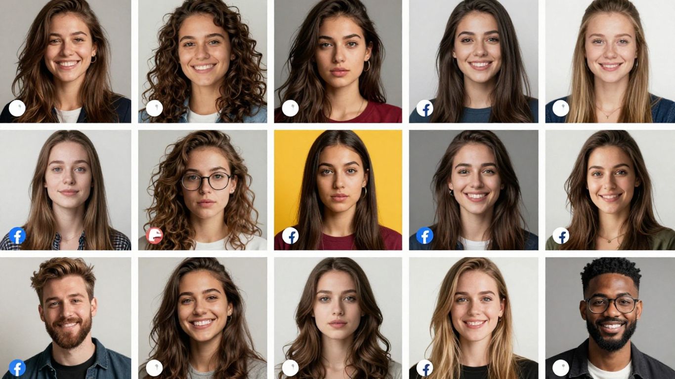 Visuels de posts Facebook variés et attrayants.