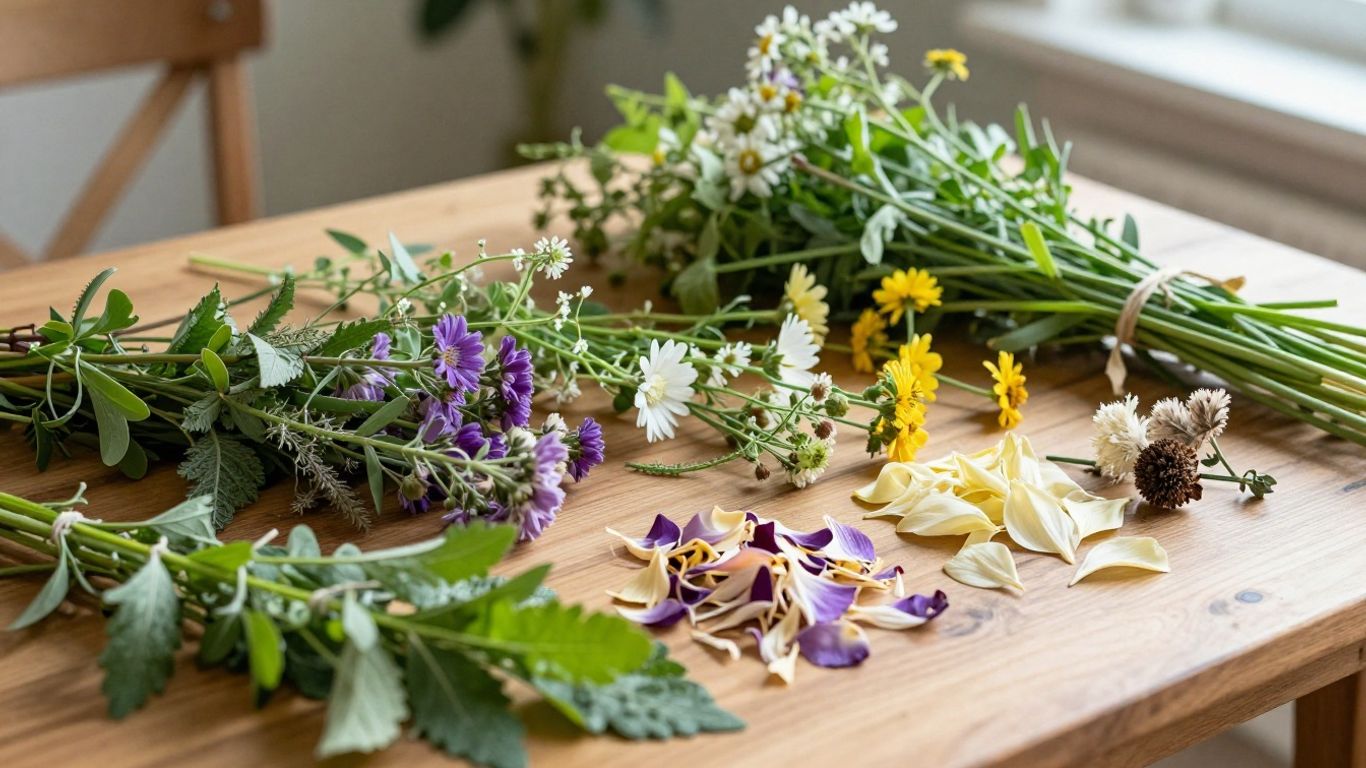 Local seasonal flower arrangements