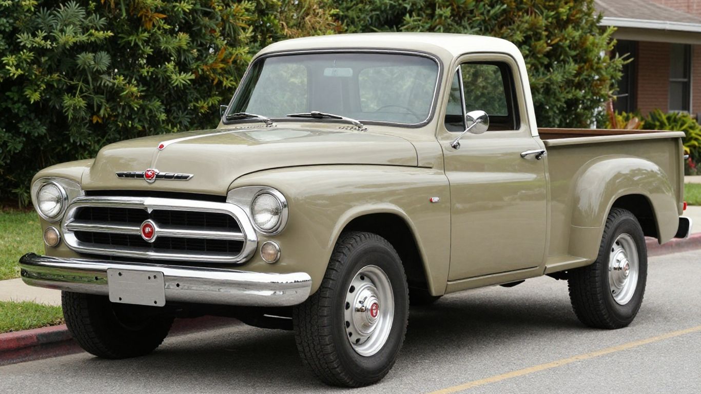Vintage Chrysler Gladiator pickup truck parked outdoors.