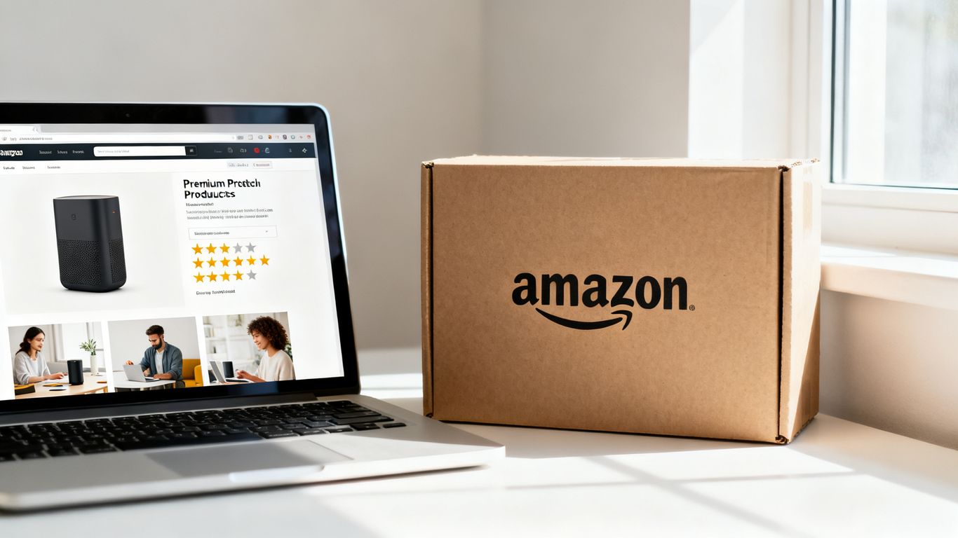 Amazon product page with organized conversion elements