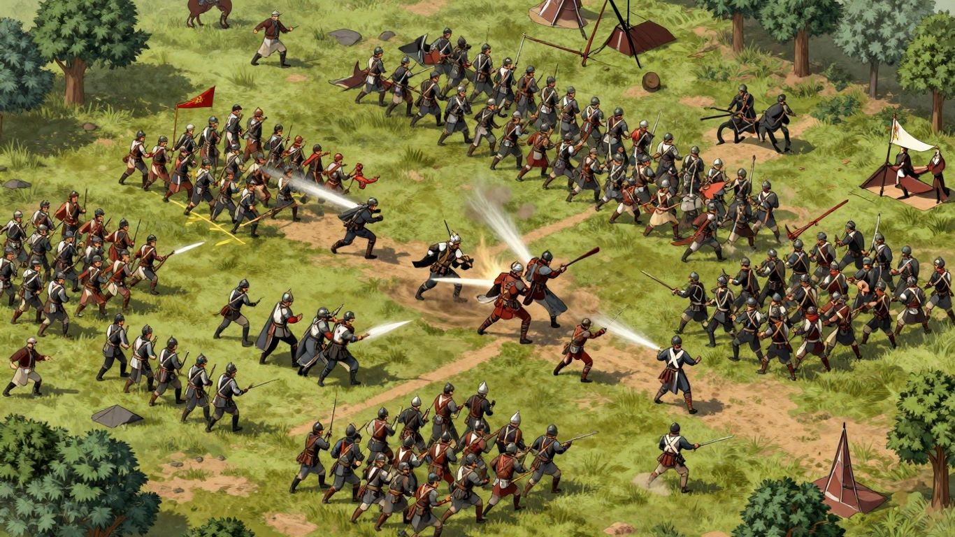 Age of War game strategy illustration