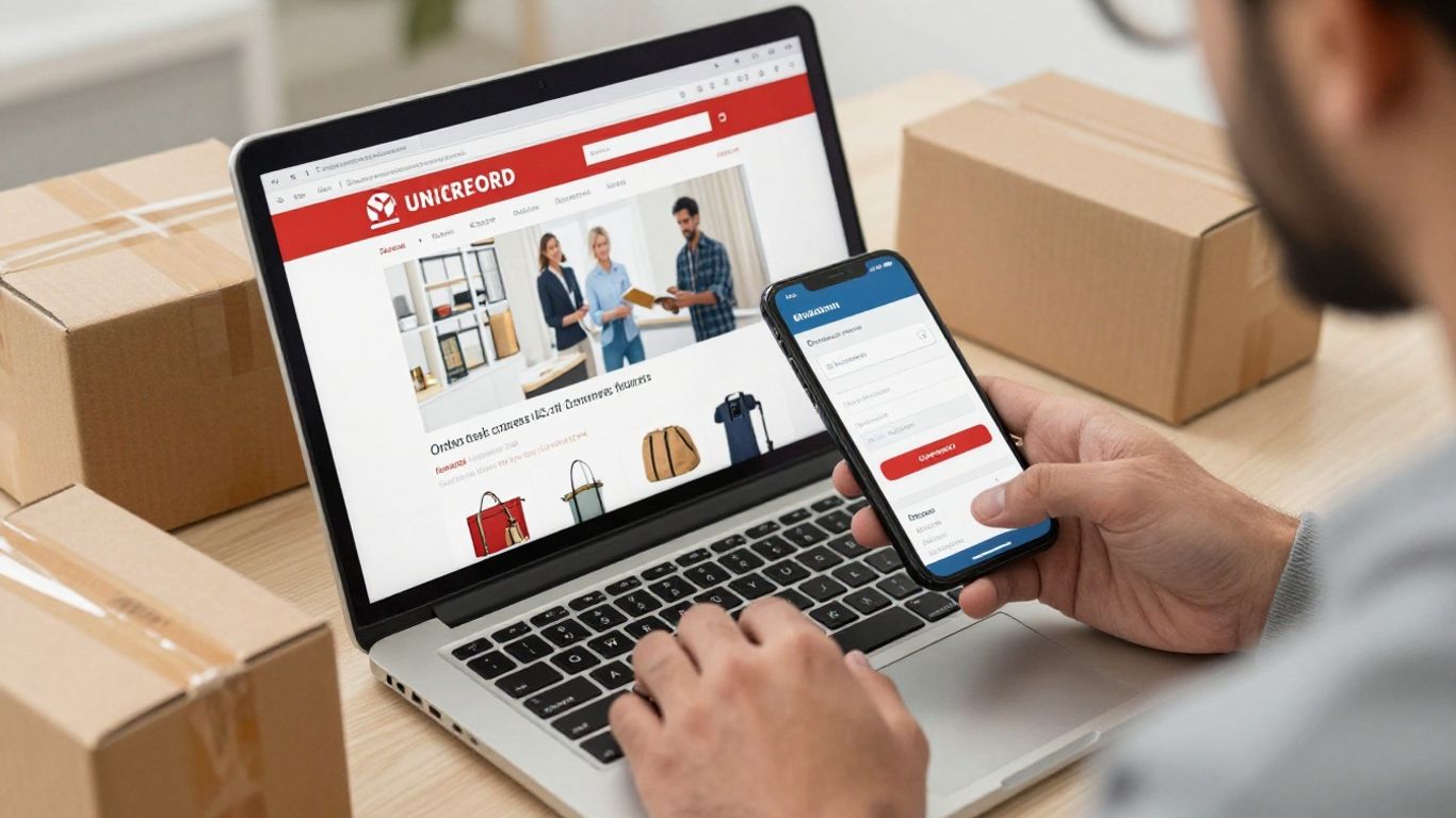 Osoba zarabiająca online przez e-commerce.