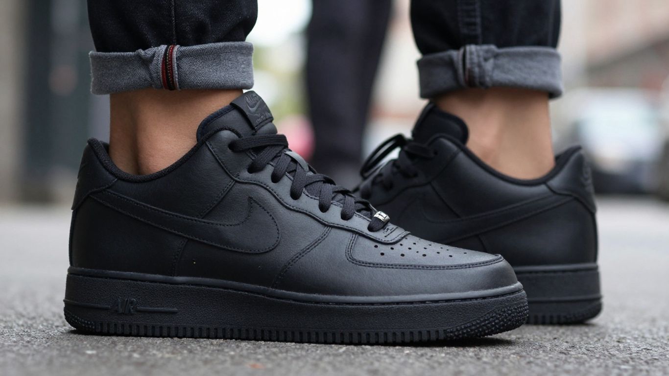 Nike Air Force 1 Black Mid pantofi sport