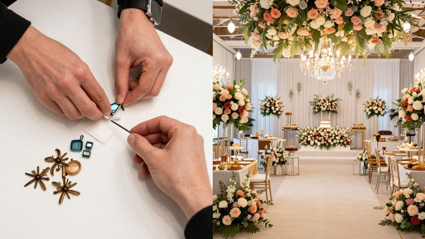 DIY event setup versus a fully catered all-inclusive event.