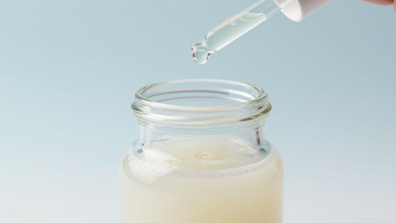 Liquid calcium supplement bottle and bone structure.