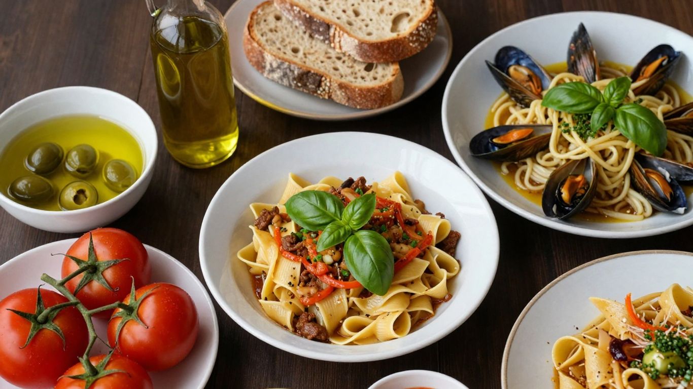 Mâncare tradițională din sudul Italiei, plină de culoare și prospețime.