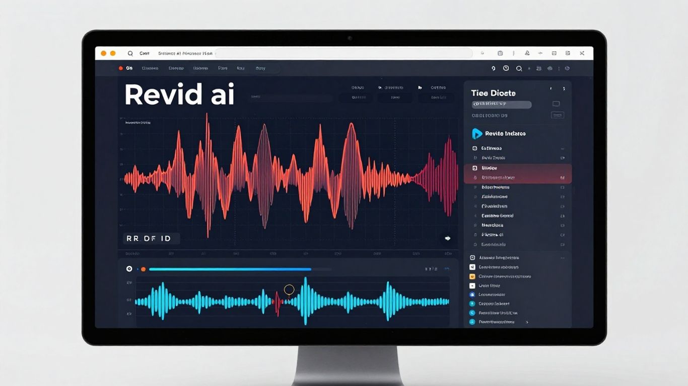 Revid.ai AI music video maker interface