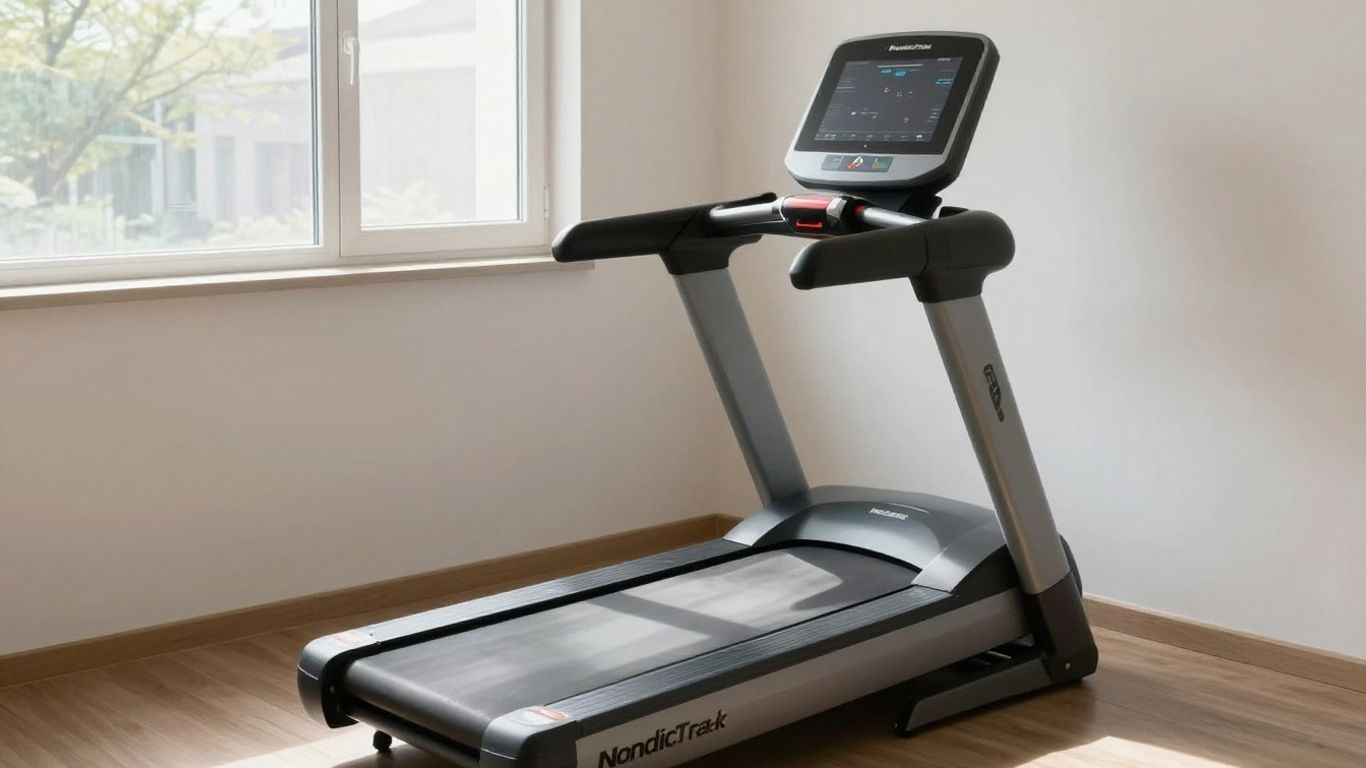 NordicTrack T 8.5 S treadmill in a home gym.