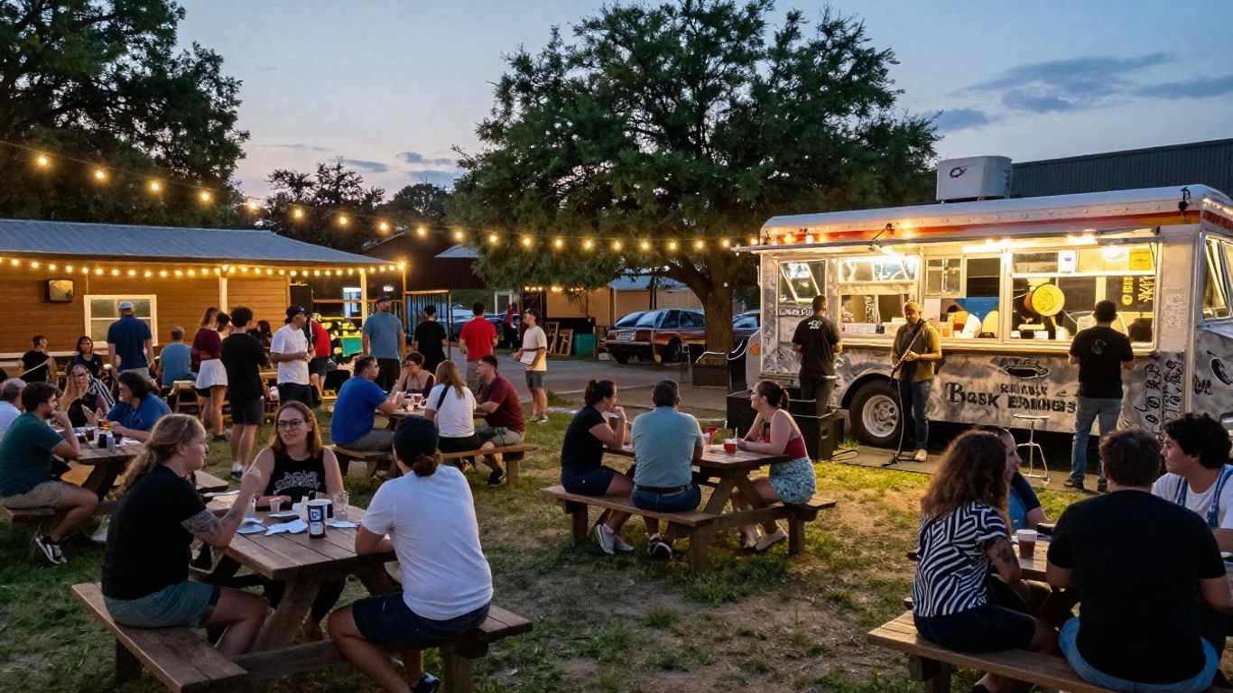 Live music and food trucks in Austin