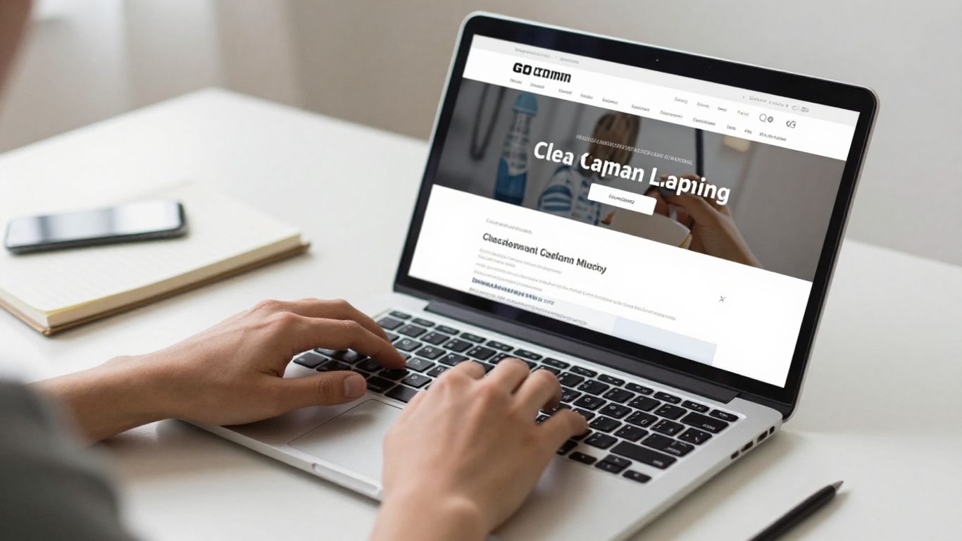 Visitor reviewing a focused campaign landing page