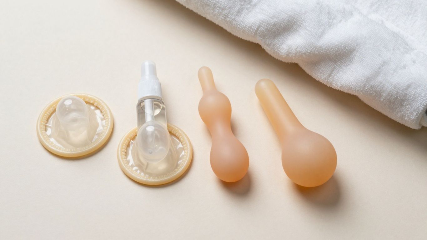 Personal lubricant with condoms and toy materials