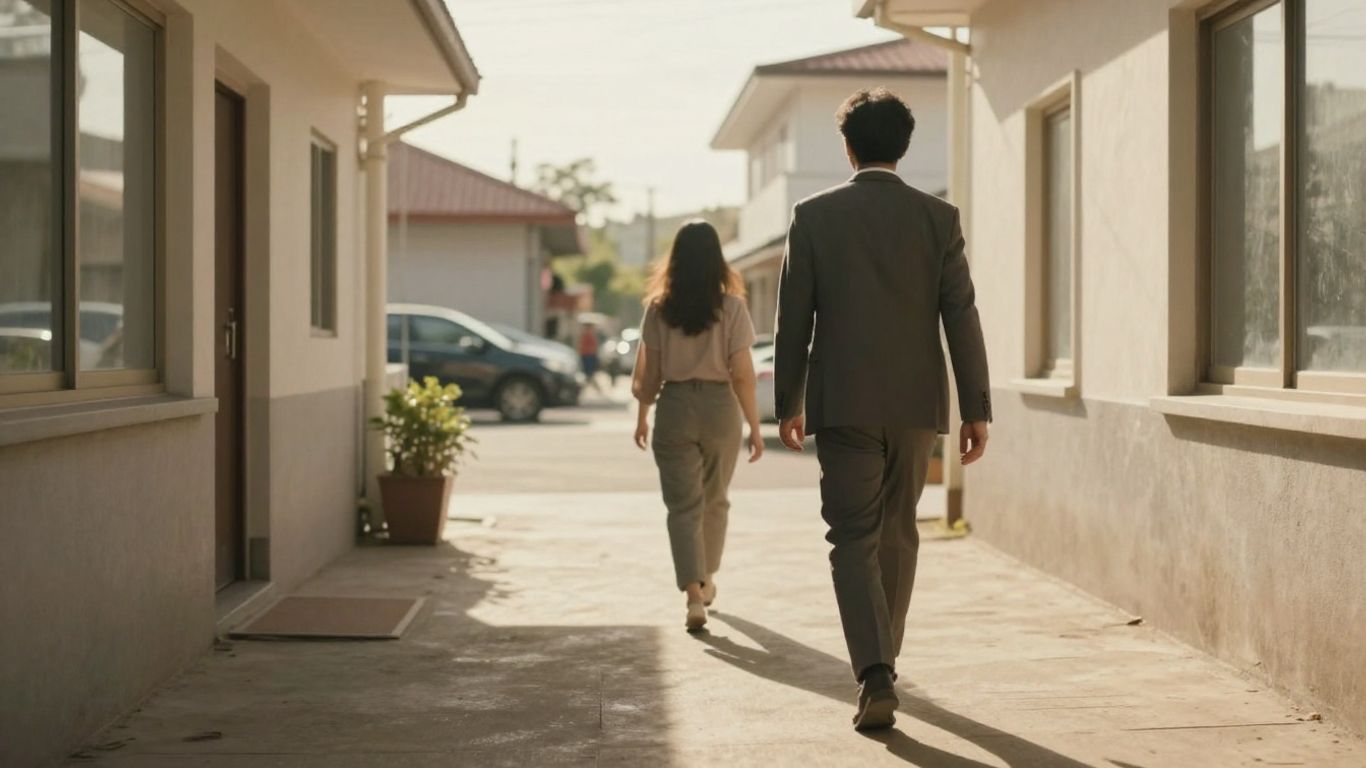 Person walking towards a bright future after therapy.