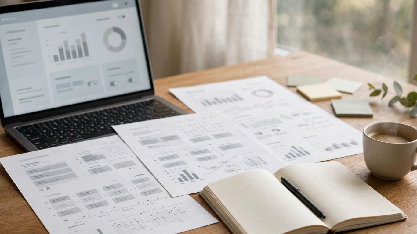 Campaign planning workspace with organized media notes