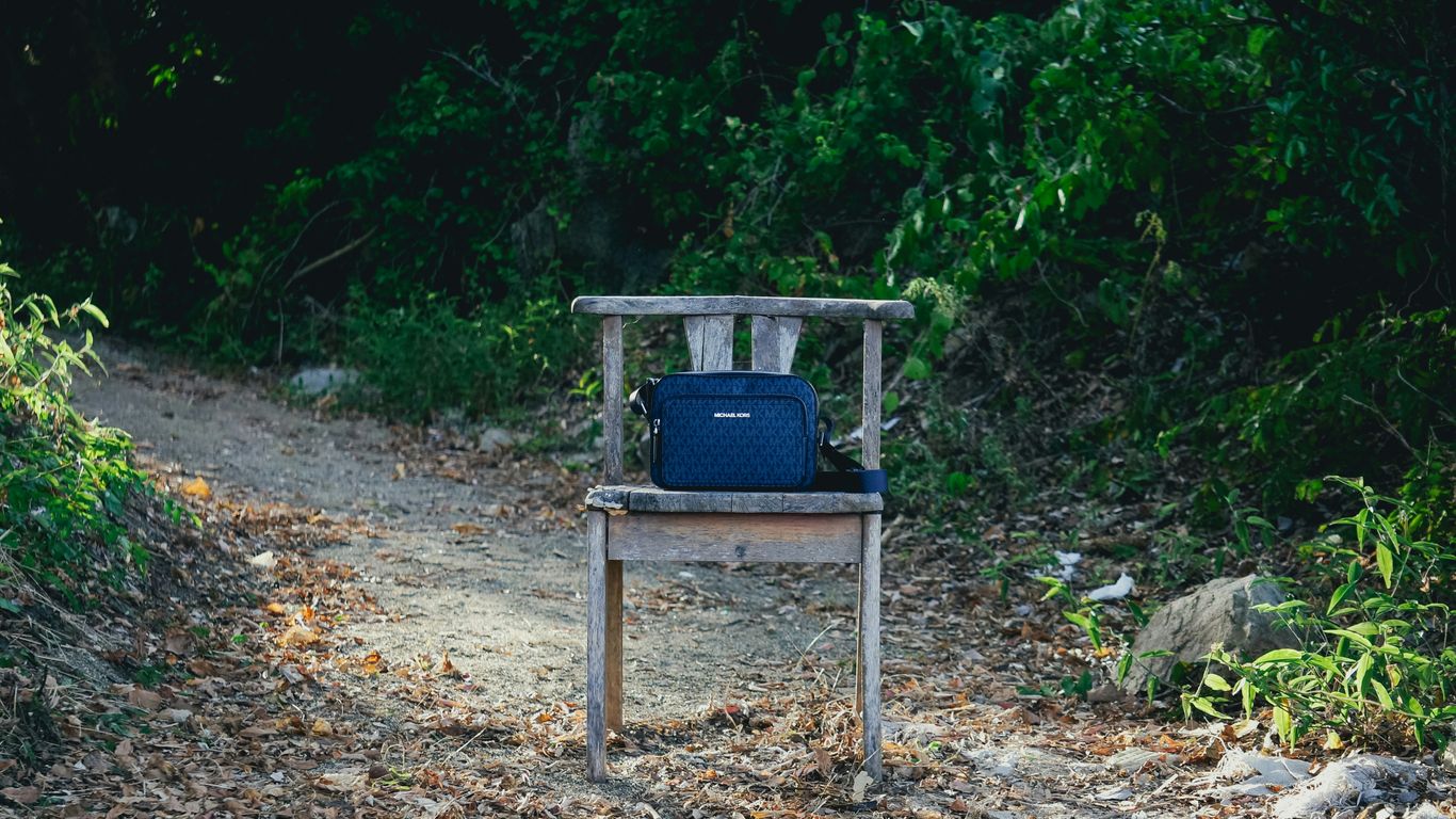 Yoga mat in a travel setting