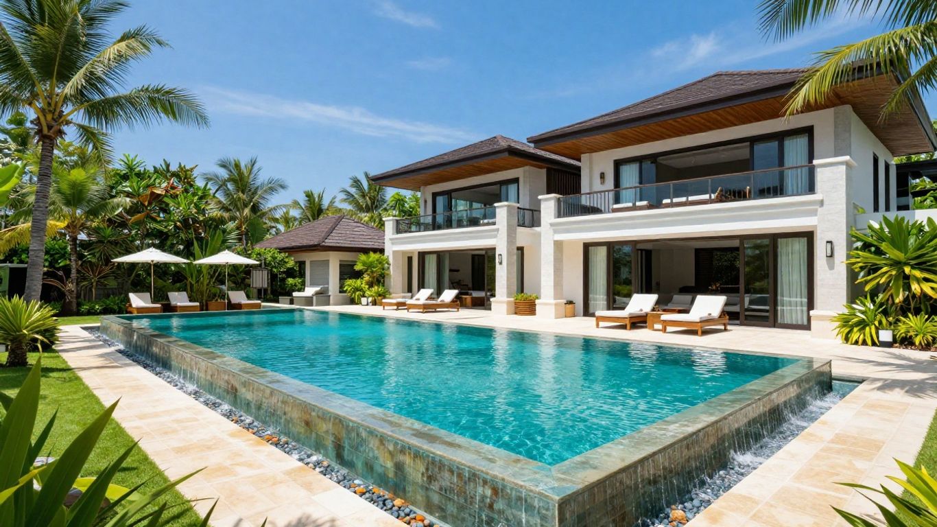 Luxury villa in Phuket with infinity pool and ocean view.