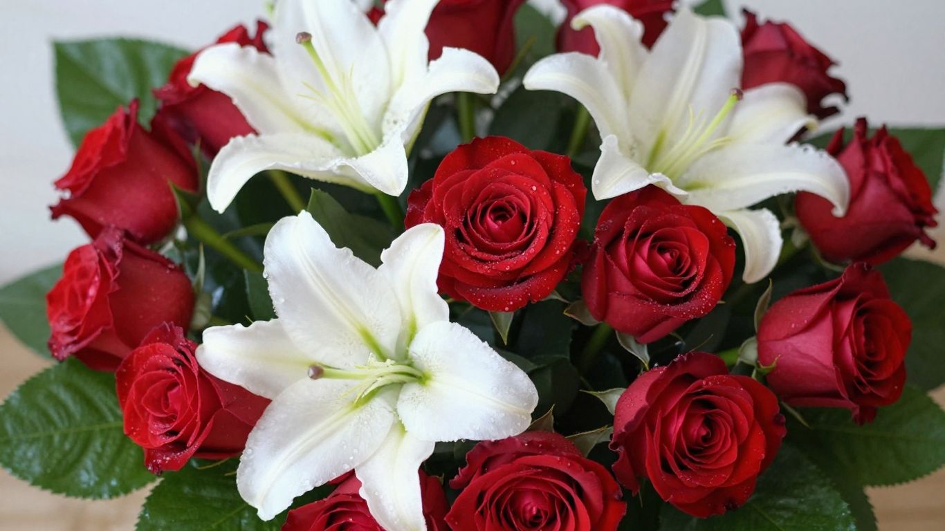 Romantic flower delivery bouquet in Altona