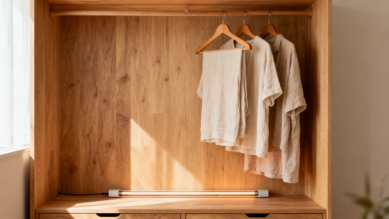 Clothing storage rods