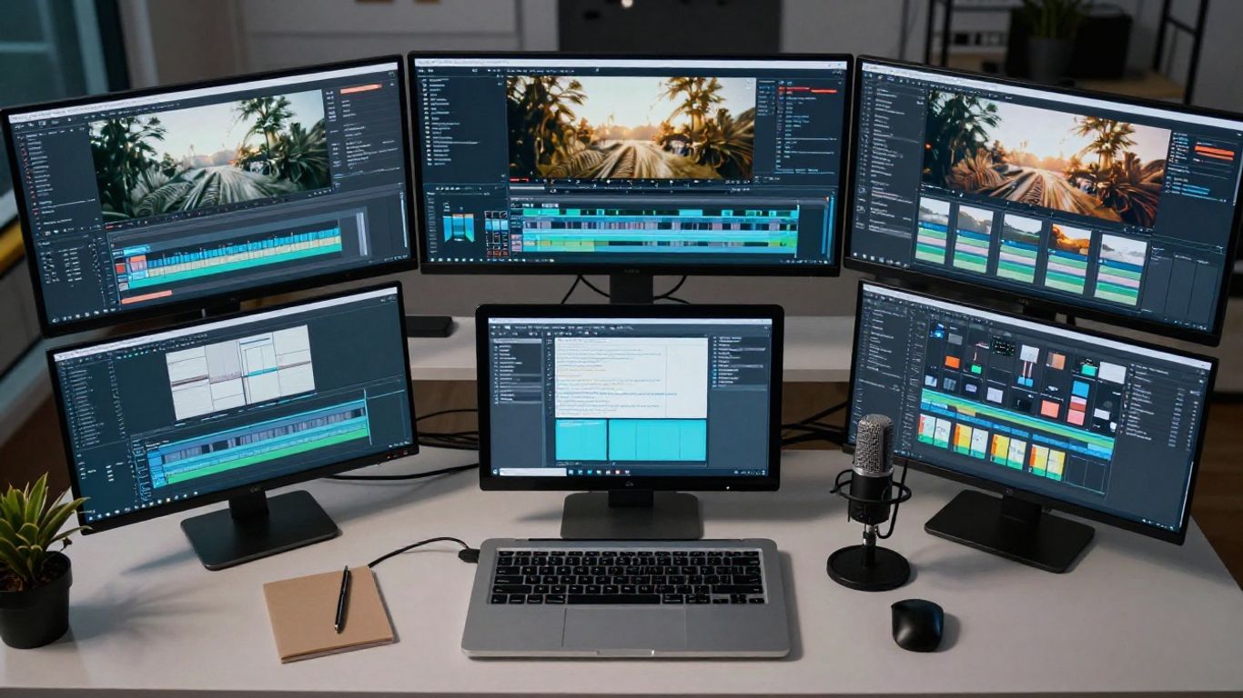 AI music generation workspace