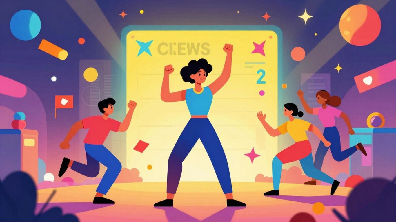 Entertainment Tonight logo with celebrity icons.