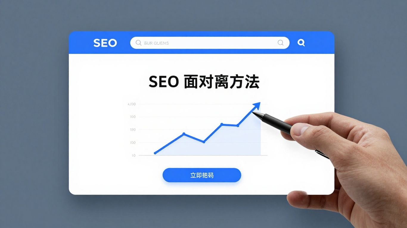 Single page website SEO growth visualization