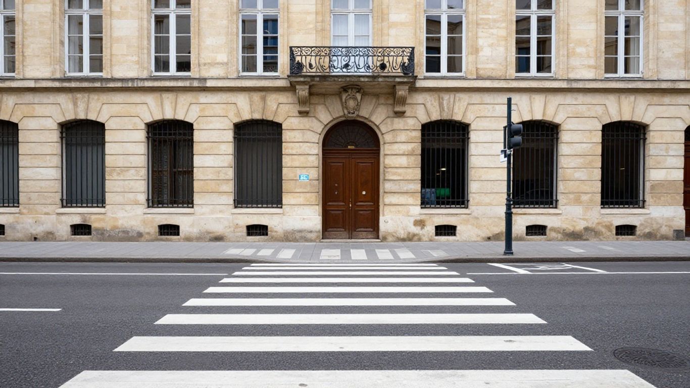 Passage piéton dans Bordeaux