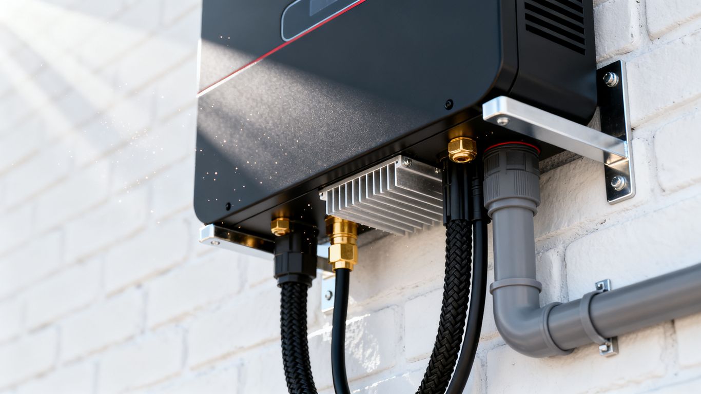 Secure wall mounting for the inverter unit