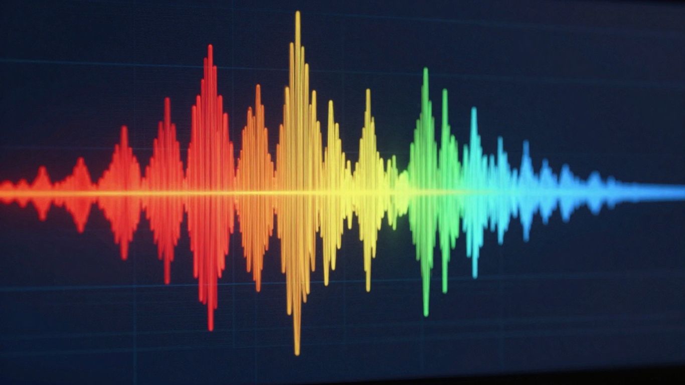 Sound wave transforming into video stream