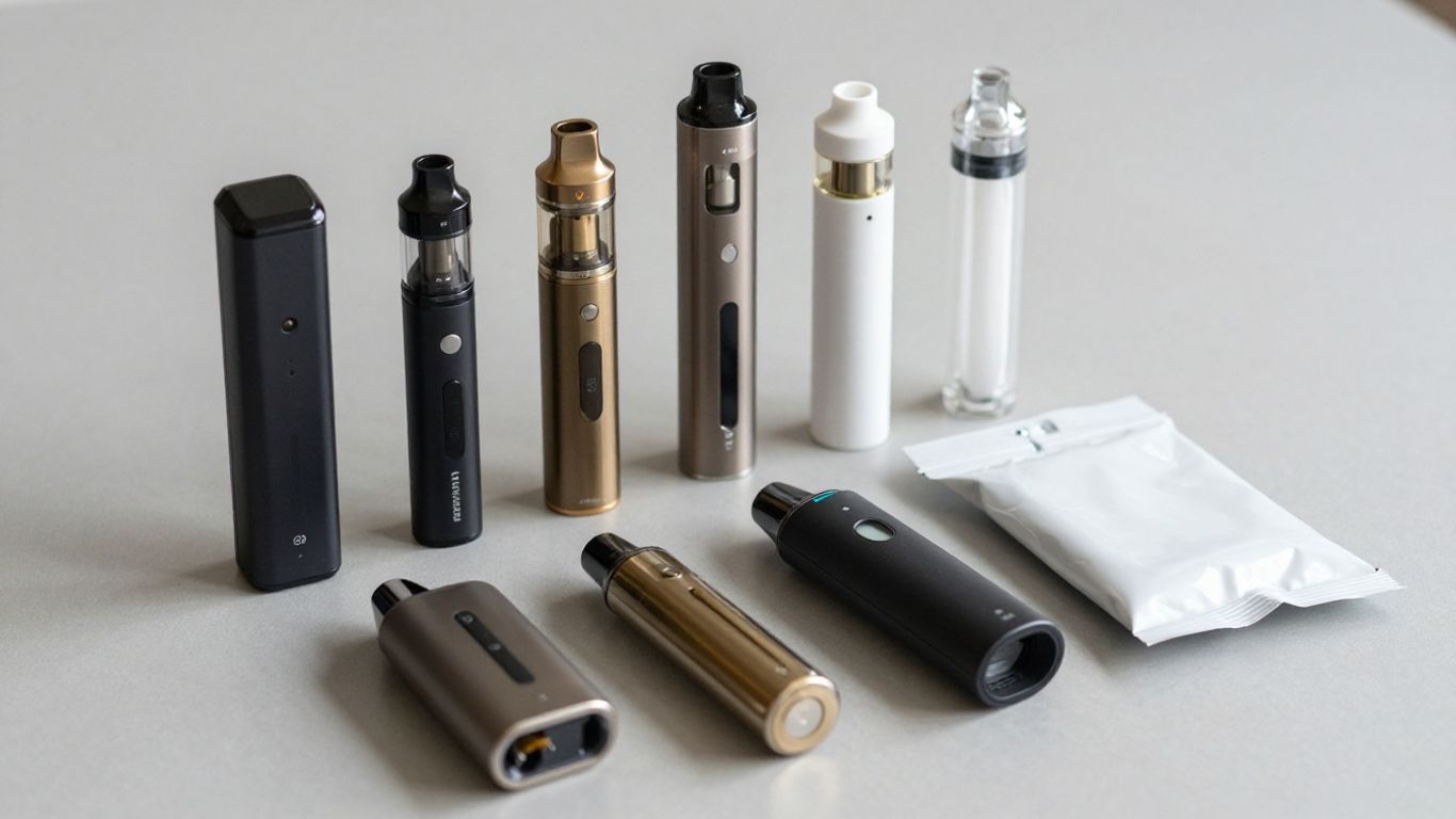 Hyde vape devices beside ingredient labels