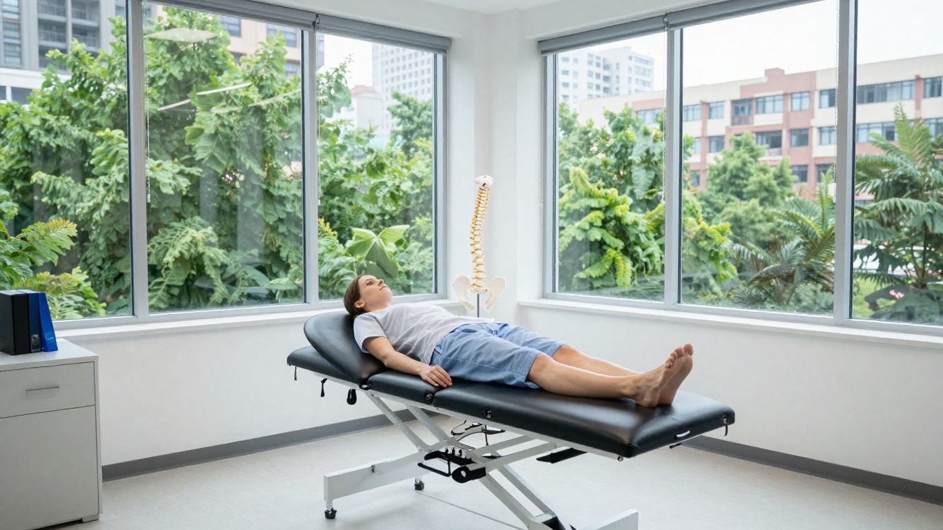 A professional clinic office with modern medical equipment