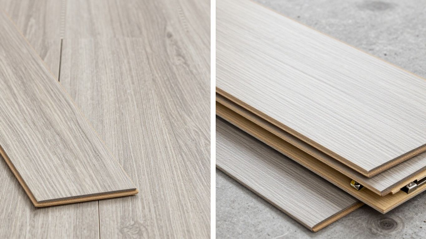 LVT and laminate flooring installation comparison.