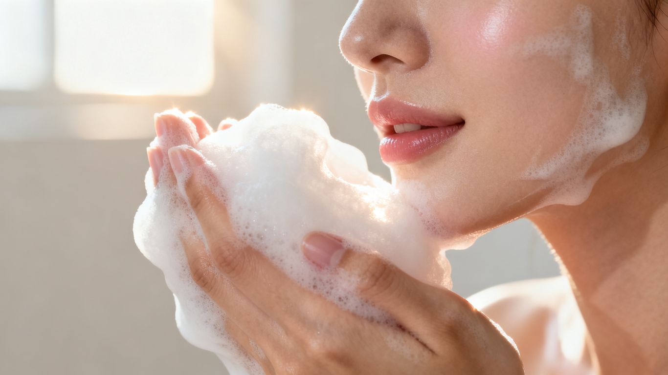 Nettoyage visage doux
